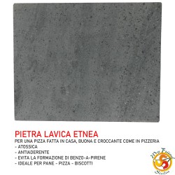 Pietra lavica etnea per pane e pizza